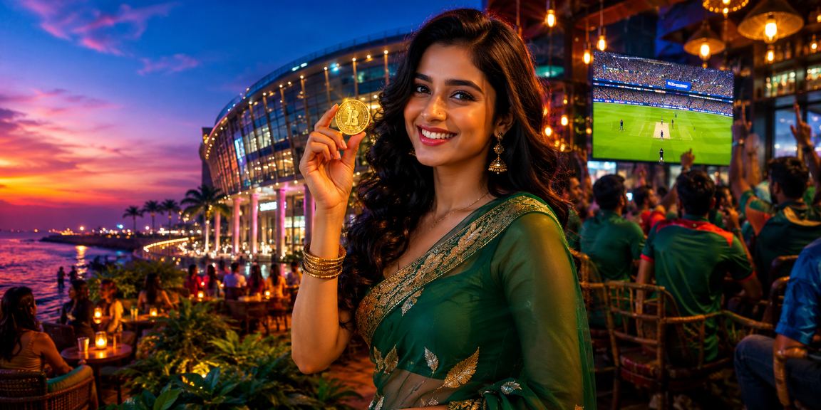 A player enjoying cricket betting in Dhaka